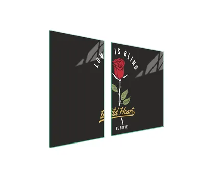 Obrázok produktu pre Kryt varnej dosky 2 kusy 100x52 Sklenený kryt varnej dosky Sklenená doska na krájanie Rose Black
