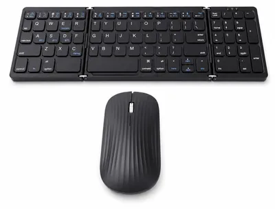 Productafbeelding van Opvouwbare Draadloze Toetsenbord-muiscombinatie - Bluetooth 5.1, 81 Toetsen