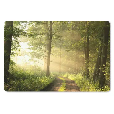 Produktbild von MuchoWow® Mauspad Mousepad Wald - Sonne - Bäume 27x18 cm - Mousepads - Maus Mat - Pad - Mausunterlage - Büroartikel - Desk Matten