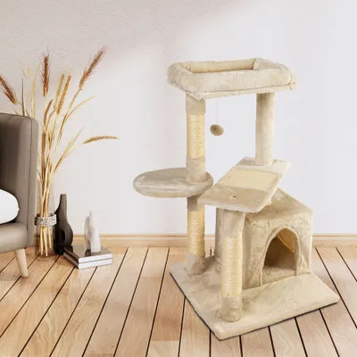 Produktbild von Katzenkratzbaum 79cm Kratzbaum Kletterbaum Spielbaum Sisal -- Cremona -- von zoo-xxl®