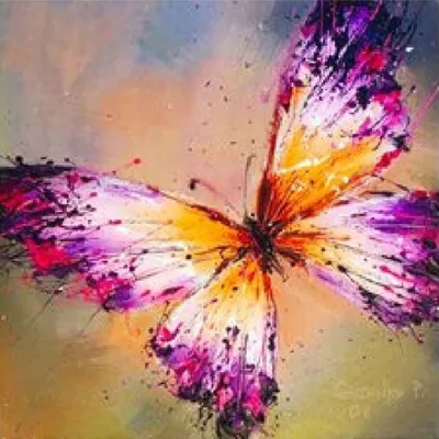 Produktbild von Malen nach Zahlen 5d Diamond Painting DIY Schmetterling Malen nach Zahlen 20x20cm