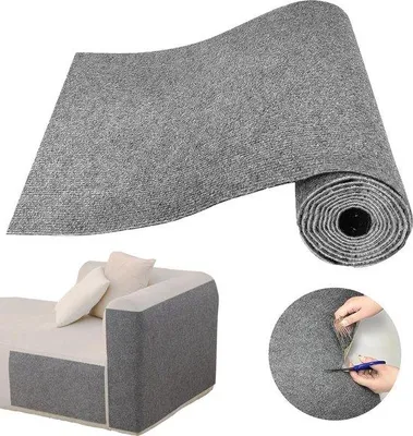 Image de Protection anti-griffes pour canapé chat - Film anti-griffes chats 40 x 200 cm couverture non tissée autocollante - autocollant mural de protection canapé tapis à griffer chat carton à griffer - gris