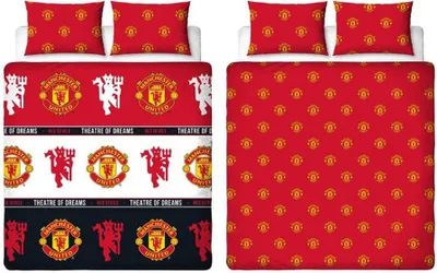 Obrázek produktu pro Manchester United FC - Ložní prádlo "Theatre of Dreams" AG4040 (jednolůžko) (červená/bílá/černá)