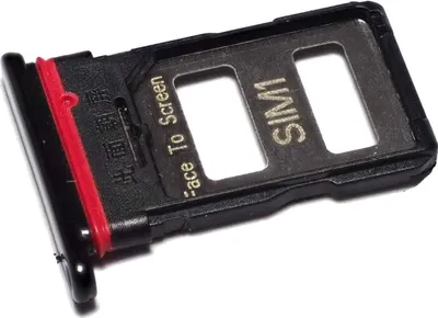Produktbild von Simkartenhalter passend für Xiaomi Mi 11i (M2012K11G, Dual-Nano-SIM), Originalersatz, Schwarz