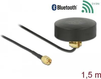 Produktbild von DELOCK Antenne WLAN RP-SMA 802.11 b/g/n 3 dBi 1,5m