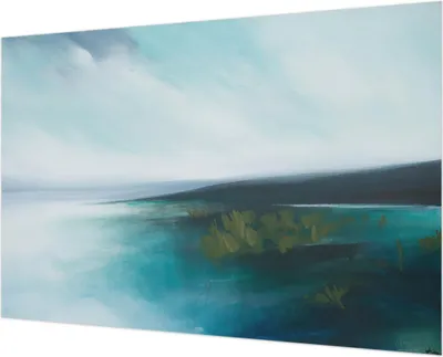 Produktbild von Wandtapete - Dekorative Tapete für Wohnzimmer - Tapetenfolie für Wanddekoration - 152x104 cm - Wasserharmonie