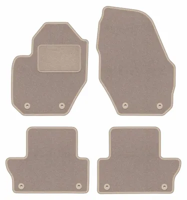 Image de Tapis de sol en moquette pour Volvo XC60 I 2008-2017 (crossover) – jeu 4 pièces, beiges, sur mesure – Wielganizator LUX