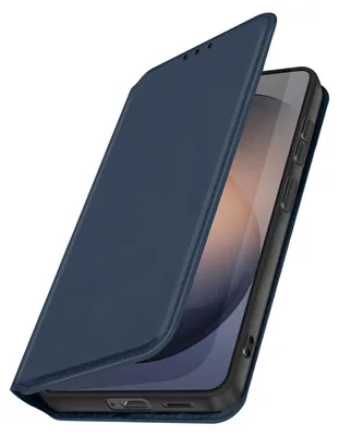 Image de Avizar, étui magnétique à rabat avec support pour Galaxy S26 Plus, bleu nuit