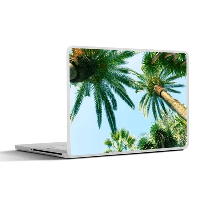 Produktbild von MuchoWow® Laptop Aufkleber Sticker Cover Palmwedel - Himmel - Sommer - Tropisch 30x21 cm - Sticker für Laptop - Selbstklebend