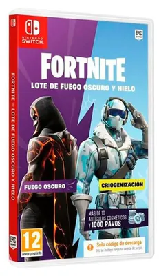 Zdjęcie produktu dla Nintendo Switch – Fortnite: Lote De Fuego Oscuro Y Hielo – przezroczysty – PAL – przezroczysty – PAL