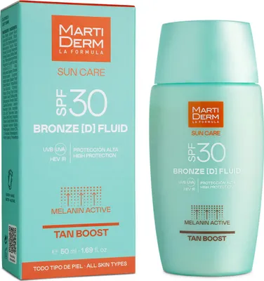 Produktbild von MartiDerm Sun Care SPF30 BronzeD Fluid 50ml, Gesichtsfluid mit Sonnenschutz 50ml