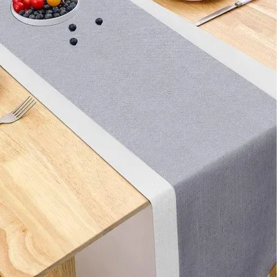 Obrázek produktu pro Asijský lněný ubrus 33 x 300 cm v rustikálním stylu
