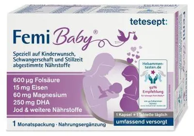 Obrázok produktu pre Tetesept Femi Baby Filmom obalené tablety + mäkké kapsuly 2X30 St