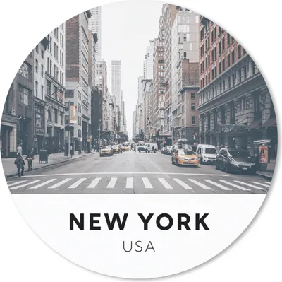 Produktbild von MuchoWow® Mauspad Mousepad New York - Amerika - Auto 50x50 cm - Mousepads - Maus Mat - Pad - Mausunterlage - Vinyl