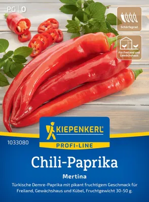 Produktbild von Kiepenkerl Chili Paprikasamen Mertina F1 Capsicum annuum 5 Pflanzen