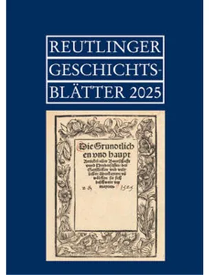 Obrázek produktu pro Reutlinger Geschichtsblätter