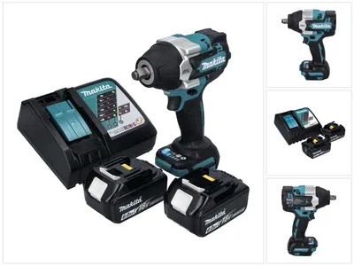 Immagine prodotto di Avvitatore a impulsi a batteria Makita DTW 700 RG 18 V 700 Nm 1/2" XPT Brushless + 2x batteria ricaricabile 6,0 Ah + caricabatterie