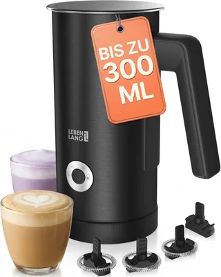 Produktbild von LEBENLANG Milchaufschäumer Elektrisch 4-in-1-300ml & 500W