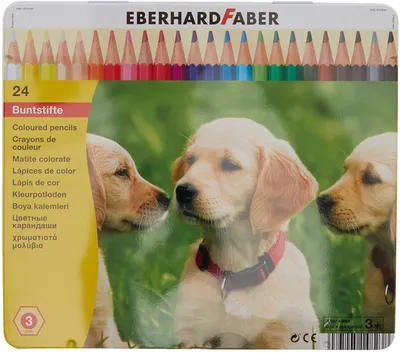 Produktbild von Eberhard Faber 514823 - Farbstift hexagonal 24er, Blechetui