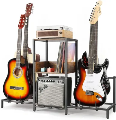 Produktbild von Gitarrenständer 4-stufig, verstellbar, für mehrere Gitarren, für die Musikkammer
