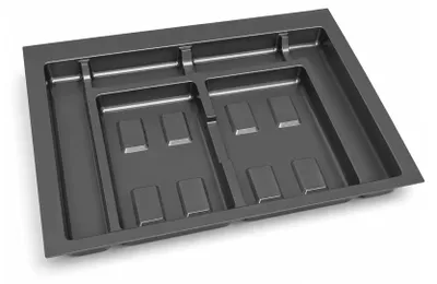 Produktbild von Emuca Basis Recycle für Recyclingbehälter für Küchenschublade, 2 Fächer, Modul