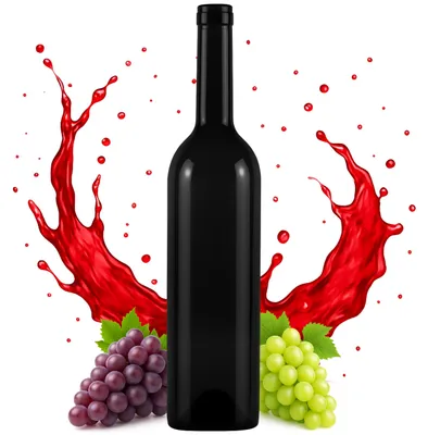 Produktbild von Flasche BORDEAUX, 750 ml, UV-beständig, für Wein, Liköre, Alkohol, Öl, aus Glas