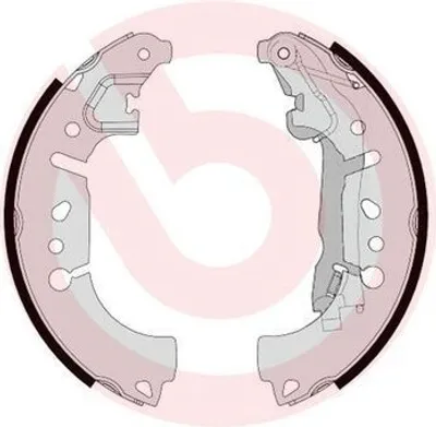 Produktbild von BREMBO Bremsbackensatz Trommelbremse Hinten für FIAT TIPO Kombi (356) 228mm S 23 580