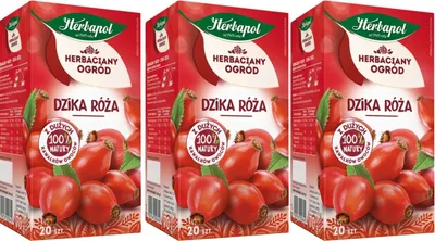 Produktbild von Herbapol Hagebutten Früchtetee 60 Teebeutel - Hagebuttentee Beutel Tee Mischung