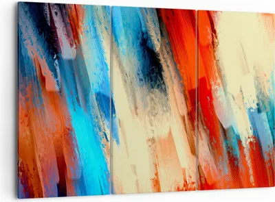 Produktbild von Bild auf Leinwand - Leinwandbild - Abstraktion modern - 105x70cm - Wand Bild - Wanddeko - Leinwanddruck - Bilder - Kunstdruck - Wanddekoration - Leinwand bilder - Wandkunst - CE105x70-4087