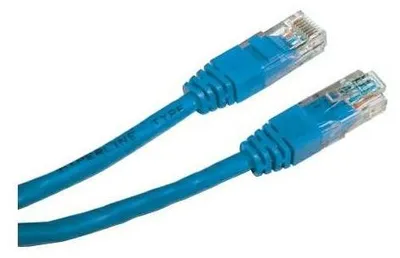 Obrázok produktu pre UTP kabel, Cat.5, 0,5 m, nestíněný, modrý