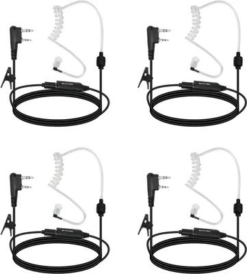 Produktbild von Retevis AI Aktiver Walkie-Talkie-Ohrhörer mit Geräuschunterdrückung, Walkie Talkie Kopfhörer, 2-poliges Funk-Headset Kompatibel mit RT24 RT617 RT618