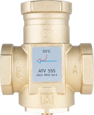 Produktbild von ATV 555 Temperaturventil, DN32, Rp1 1/4 Zoll, kvs 9, 55°C