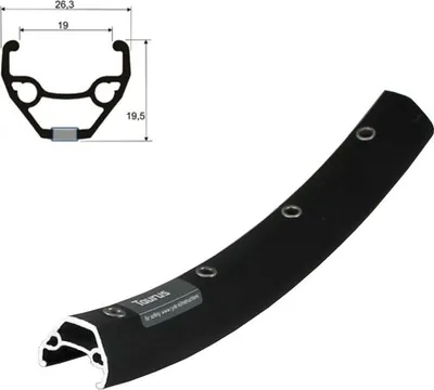 Produktbild von Felgenring RydeTaurus 19 Disc 26 Zoll Hohlkammer schwarz 36 Loch 559-19