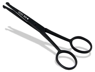 Produktbild von Fellschere Pfotenschere Haarschere für Hunde in schwarz 10,16 cm 4 Zoll