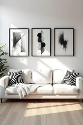 Obrázok produktu pre Wallity, elegantný dekoratívny nástenný obraz (3 diely), 50 x 70 cm | 100 % MDF (3 mm) s rámom zo 100 % masívneho dreva (2 cm) | Ideálny do moderných interiérov, štýlový a príťažlivý.
