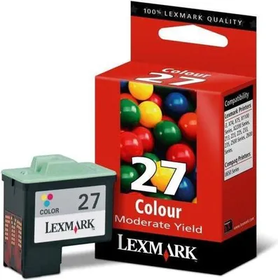 Obrázok produktu pre Lexmark 10NX227E, Azúrová, Purpurová, Žltá, Atrament na pigmentovej báze, 1 kusov