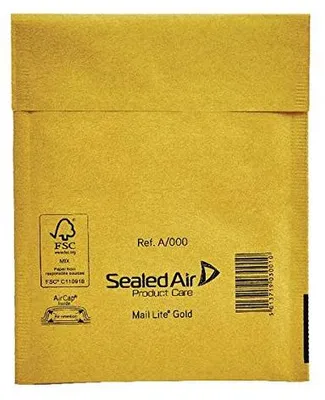 Produktbild von Mail Lite Gold Luftpolsterversandtaschen A/000 110x160 mm - 10 Stück