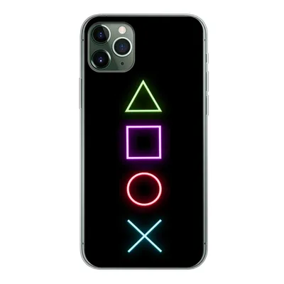 Produktbild von MuchoWow® Handyhülle Schutzhülle Hülle für iPhone 11 Pro Max Gaming - Neon - Konsole - Schwarz - Controller - Gaming Silikon Softcase Handy Hülle - Schutz