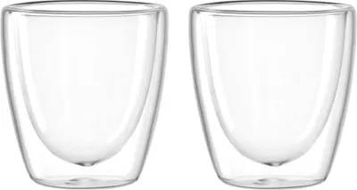 Immagine prodotto di Leonardo Tasse Duo, 2er Set, Teetasse, Teebecher, Kaffeetasse, Doppelwandig, Borosilikatglas, Klar, 40 ml, 053059