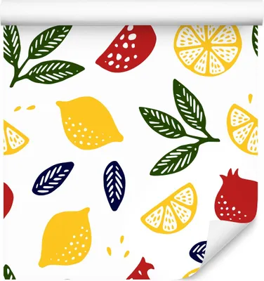 Obrázok produktu pre 10m VLIES WALLPAPER rolka ovocie citrón potraviny v kuchyni 6371