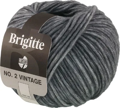 Produktbild von Lana Grossa - Brigitte No. 2 Vintage 0210 dunkelgrau meliert