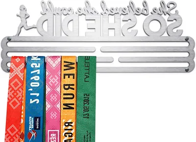 Productafbeelding van Medaille Hanger - Sport Trofee - Prestaties Tonen - Ruimte voor 30 Medailles - 30cm Breed - Zilverkleurig