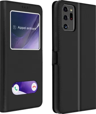 Immagine prodotto di Avizar, Samsung Galaxy Note 20 Ultra Flip Cover con doppia finestra e funzione stand, nero