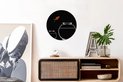 Produktbild von MuchoWow® - Schlafzimmer - Bilder - Der Kreis - Kunst für die Wohnung - Plastik - Kunstdruck - Wandbild