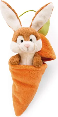 Image de NICI peluche Lapin en carotte 15cm