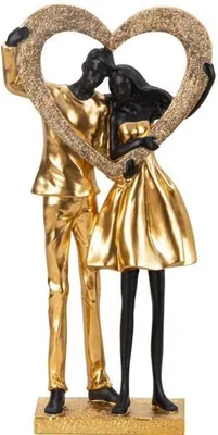 Produktbild von Paar stehend mit Herz Hochzeitsfigur 35,5cm Paarfigur Deko Hochzeitsgeschenk