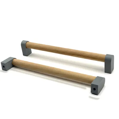 Produktbild von Möbelgriff Stangengriff Küchengriff Schrankgriff Schubladengriff 192mm Designgriff Grau