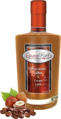Produktbild von Moccacino Likör 0,35L Coffeecream & Nuts Sehr sämig & süffig 18%Vol