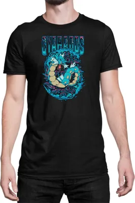 Zdjęcie produktu dla Męska Koszulka Japan Anime Manga Pokemon Gyarados, Man 3XL / Czarny