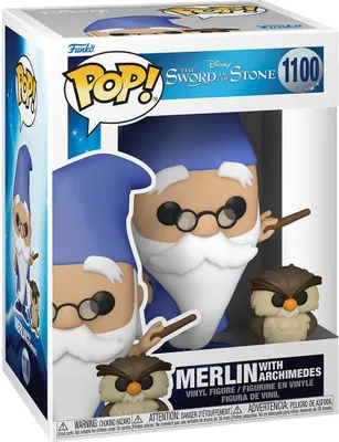 Produktbild von The Sword in the Stone - Merlin with Archimedes 1100 - Funko Pop! - Vinyl Figur